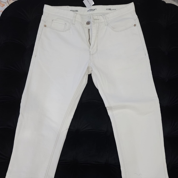 Men's white jeans - Picture 1 of 4